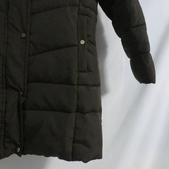 ZARA - Outerwear Collection | size 7 girls | Brown Hooded Puffer Coat - Picture 8 of 14